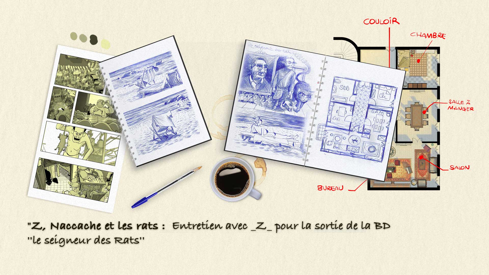 Podcast : Z, Naccache et les rats : Entretien avec _Z_ pour la sortie de la BD “le seigneur des Rats” | بودكاست : زاد، نقّاش والجرذان : لقاء حول الرواية المصورة “سيد الجرذان”